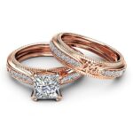 14k-Rose-Gold-with-White-Diamond-Rings-Princess-Diamond-for-Women-Anillos-Mujer-Bijoux-Femme-Bague-2