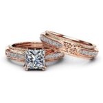 14k-Rose-Gold-with-White-Diamond-Rings-Princess-Diamond-for-Women-Anillos-Mujer-Bijoux-Femme-Bague-3