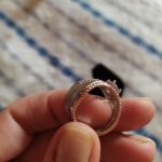 14K Rose Gold Anillos Diamond Ring photo review